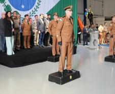 BPMOA recebe novo comandante em solenidade conduzida no aeroporto Bacacheri, em Curitiba