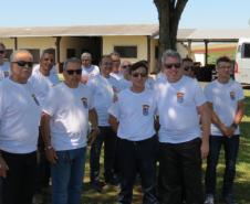 Evento alusivo ao 42º aniversário do 10º BPM reúne ex-comandantes da unidade em sua sede, em Apucarana (PR) 