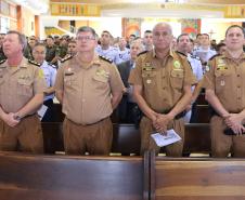 Polícia Militar do Paraná participa da Santa Missa de Páscoa dos Militares no Santuário São José Operário, em Curitiba