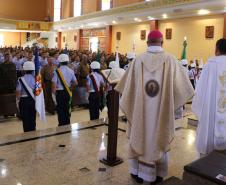 Polícia Militar do Paraná participa da Santa Missa de Páscoa dos Militares no Santuário São José Operário, em Curitiba