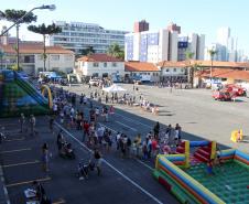Dia das Crianças da PM no Quartel do Comando-Geral leva alegria, brincadeiras e brindes para 700 crianças