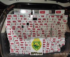 Em situações distintas, BPFron apreende cigarros contrabandeados e mais de 14 quilos de maconha no Oeste do Paraná