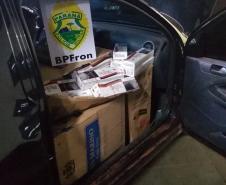 Veículo equipado com câmera infravermelho e carregado com cigarro é apreendido pelo BPFron no Oeste do estado