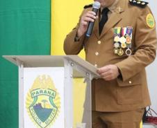 Manifestação de apoio e homenagens marcam o primeiro aniversário do 28 Batalhão da Polícia Militar na Lapa (PR)
