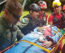 BPMOA resgata adolescente que caiu no Pico do Marumbi, em Morretes (PR)