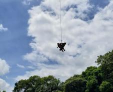 BPMOA resgata adolescente que caiu no Pico do Marumbi, em Morretes (PR)