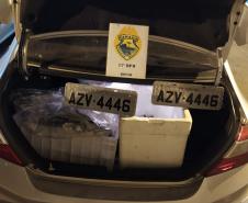 PM desmobiliza local de falsificação de placas de veículos em São José dos Pinhais, na RMC
