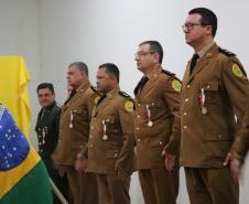 Manifestação de apoio e homenagens marcam o primeiro aniversário do 28 Batalhão da Polícia Militar na Lapa (PR)