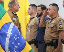 Manifestação de apoio e homenagens marcam o primeiro aniversário do 28 Batalhão da Polícia Militar na Lapa (PR)