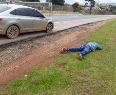 PM recupera caminhão e carro roubados após receber denúncia em Mandirituba, na RMC 