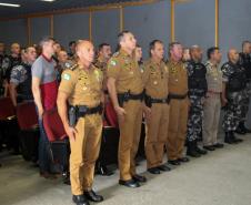 Policiais militares do Paraná e de outros estados participam da aula inaugural do III Curso da RONE em Curitiba 