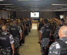 Policiais militares do Paraná e de outros estados participam da aula inaugural do III Curso da RONE em Curitiba 