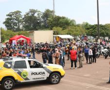 Mais de 200 pessoas se reúnem na 5ª Edição do Passeio Motociclístico do Pelotão de Trânsito em Ponta Grossa (PR)