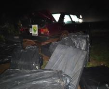 BPFron apreende carro carregado com cigarros contrabandeados em Foz do Iguaçu (PR)