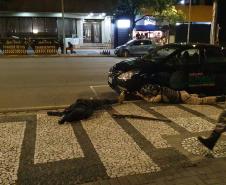 RONE simula roubo a banco no Centro de Curitiba; exercício faz parte do III Curso da unidade 