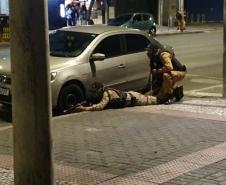 RONE simula roubo a banco no Centro de Curitiba; exercício faz parte do III Curso da unidade 