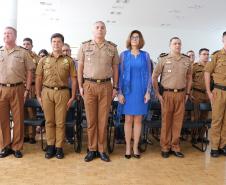 Banda da PM homenageia Comandante-Geral com música e comemora promoção de integrantes em solenidade no Palácio do Iguaçu