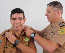 Banda da PM homenageia Comandante-Geral com música e comemora promoção de integrantes em solenidade no Palácio do Iguaçu
