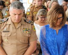 Banda da PM homenageia Comandante-Geral com música e comemora promoção de integrantes em solenidade no Palácio do Iguaçu