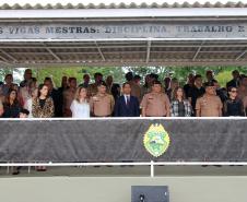 Colégio da PM em Curitiba forma 230 jovens no Ensino Médio durante solenidade militar na RMC