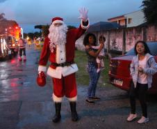 RPMon e BPTran arrecadam mais de seis mil brinquedos e fazem a alegria das crianças no Natal Itinerante em Curitiba