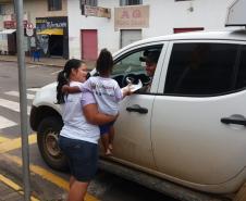 Blitz educativa “Férias Nota 1000” é desencadeada pela PM em Telêmaco Borba (PR) em conjunto com o CMEI Vinicius de Morais