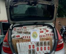 PM apreende oito armas de fogo, além de munições e cigarros contrabandeados no Centro-Sul do estado