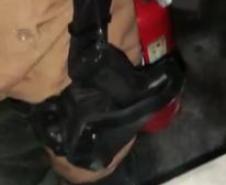 Equipe policial age rápido e cessa fogo que atingia apartamento durante a virada do ano em Matinhos (PR)