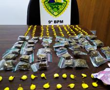 Mais de 150 unidades de maconha, crack e cocaína são apreendidas pela PM em Matinhos (PR)