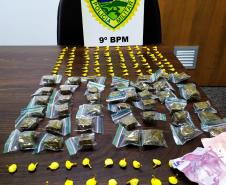Mais de 150 unidades de maconha, crack e cocaína são apreendidas pela PM em Matinhos (PR)