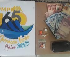 PM prende três homens e apreenderam cocaína e crack no Litoral do estado