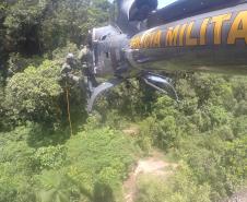 Mulher que caiu do Salto dos Macacos é resgatada e encaminhada pelo BPMOA