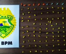 Em Matinhos, PM flagra homem com mais de 100 porções de drogas prontas para a venda