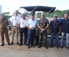 Solenidade marca entrega de embarcação doada ao Batalhão Ambiental de Umuarama (PR)