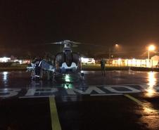 BPMOA faz remoção aeromédica de paciente com broncopneumonia no Litoral