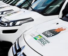 Ministério da Cidadania entrega mais de 230 viaturas durante solenidade na APMG em São José dos Pinhais, na RMC