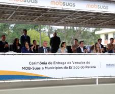 Ministério da Cidadania entrega mais de 230 viaturas durante solenidade na APMG em São José dos Pinhais, na RMC