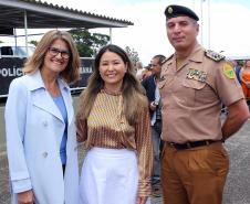 Ministério da Cidadania entrega mais de 230 viaturas durante solenidade na APMG em São José dos Pinhais, na RMC