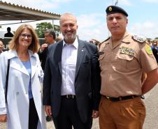 Ministério da Cidadania entrega mais de 230 viaturas durante solenidade na APMG em São José dos Pinhais, na RMC