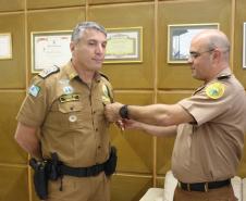 Comandante-Geral da PM recebe a medalha “Sentinelas da Saúde” do Diretor de Saúde da PM em Curitiba