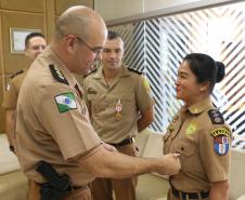 Comandante-Geral da PM recebe a medalha “Sentinelas da Saúde” do Diretor de Saúde da PM em Curitiba