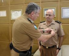 Comandante-Geral da PM recebe a medalha “Sentinelas da Saúde” do Diretor de Saúde da PM em Curitiba