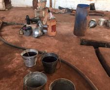 PM recupera 40 mil litros de combustíveis na cidade de Quinta do Sol, no Noroeste do estado
