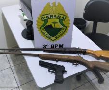  Em quatro dias, Batalhão da PM apreende nove armas de fogo no Sudoeste do estado