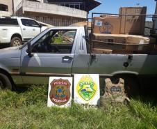 Durante operação na fronteira, BPFron e BOPE apreendem nove mil maços de cigarros em porto clandestino no Oeste do estado