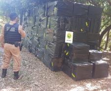Em uma abordagem, BPFron apreende mais de R$ 1 milhão em cigarros no Oeste do estado