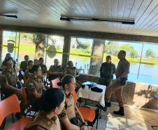 Batalhão da PM de Guarapuava (PR) promove encontro para comemorar o Dia Internacional da Mulher