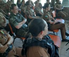 Batalhão da PM de Guarapuava (PR) promove encontro para comemorar o Dia Internacional da Mulher