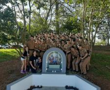 Batalhão da PM de Guarapuava (PR) promove encontro para comemorar o Dia Internacional da Mulher