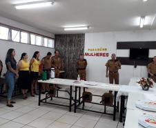 Batalhão da PM de Cascavel faz homenagem às policiais militares em alusão ao Dia Internacional da Mulher